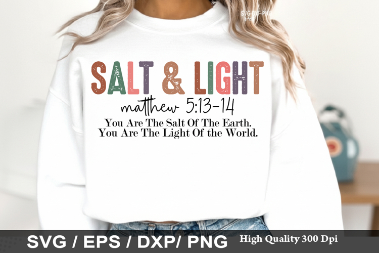 Salt & Light Matthew - Christian SVG Design