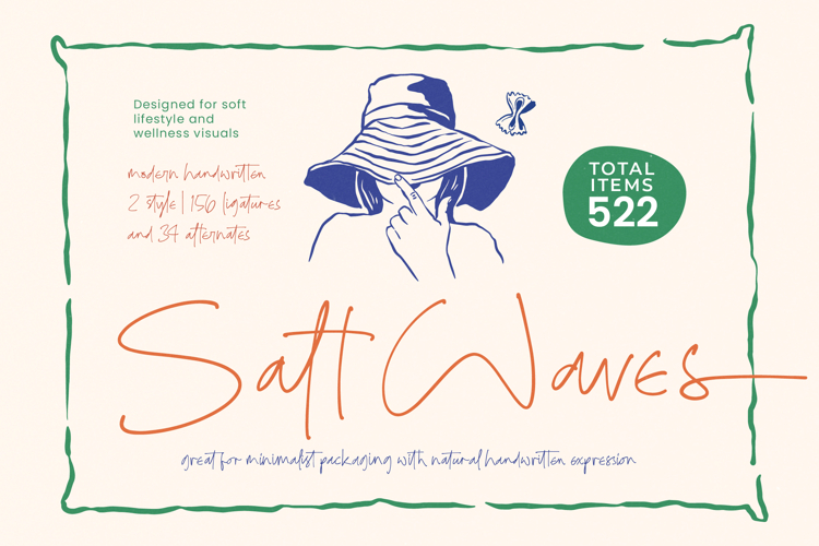 Salt Waves - Modern Handwritten Font