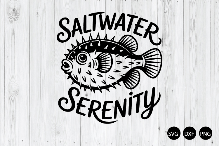 Saltwater Serenity SVG, Beach Saying SVG, Summer SVG