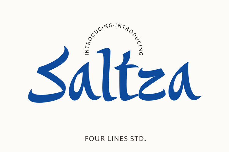 Saltza A Decorative Handcrafted Font