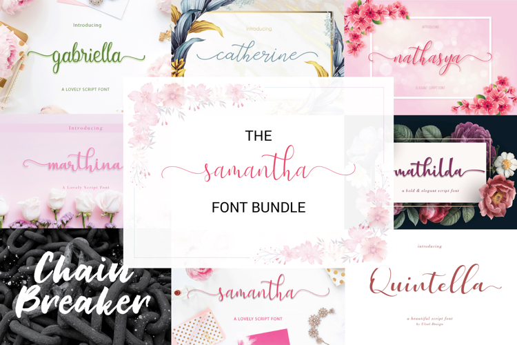 The Samantha Font Bundle
