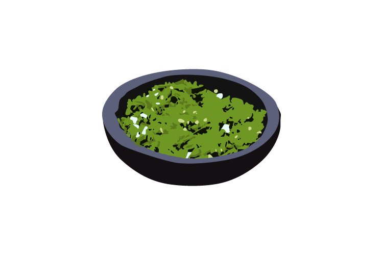 Sambal ijo indonesian food design