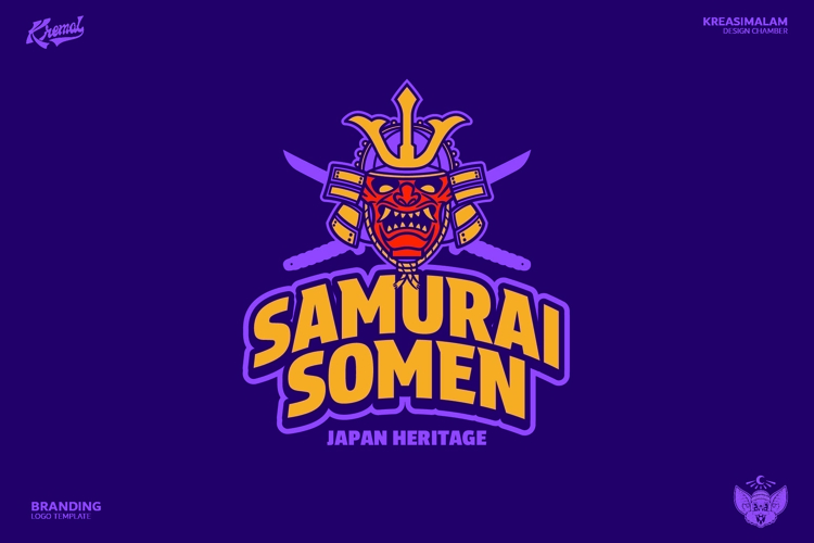 Samurai Somen Logo Template