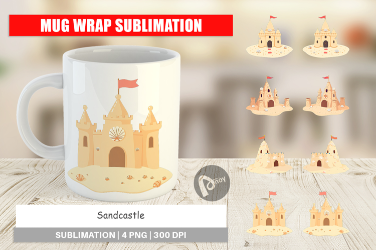 Mug Wrap Sandcastle