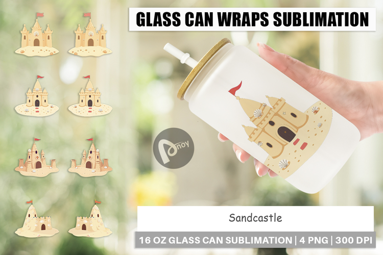 Glass Can Sandcastle