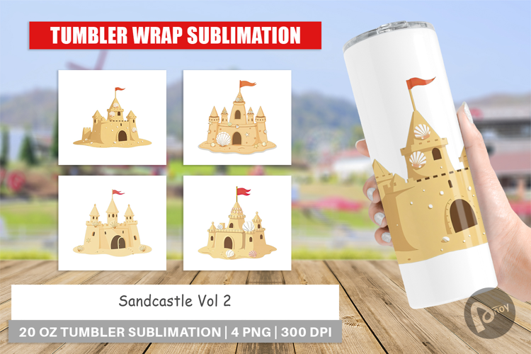 Tumbler Sandcastle