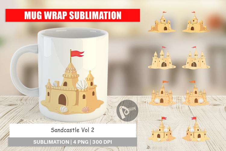 Mug Wrap Sandcastle