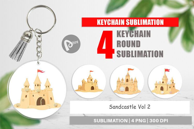 Keychain Sandcastle example image 1