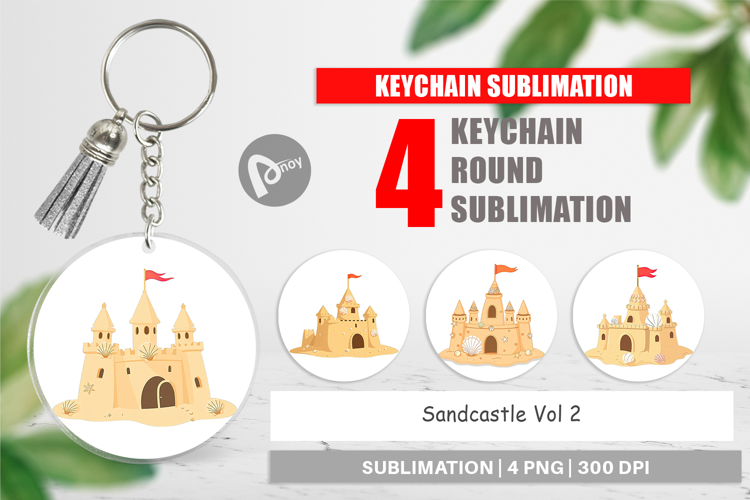 Keychain Sandcastle