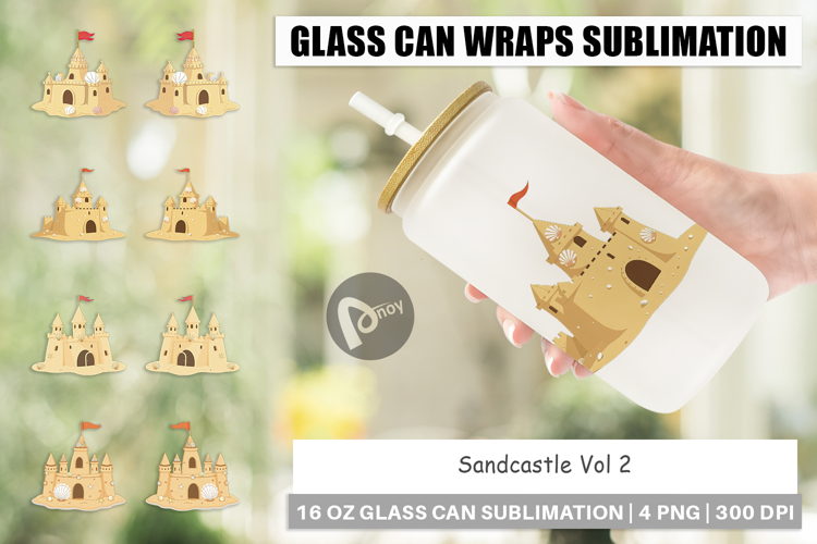 Glass Can Sandcastle