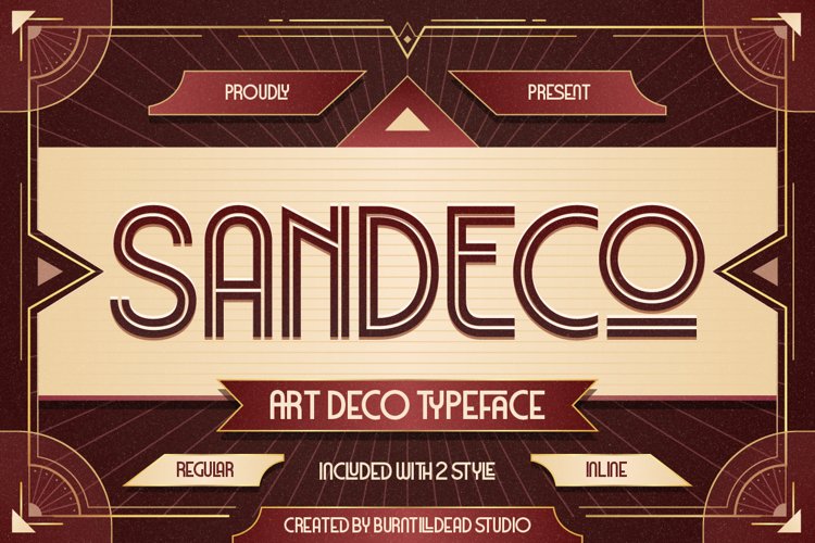 Sandeco - Art Deco Typeface