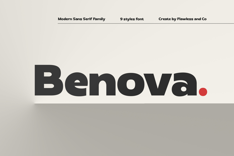 Benova - Family Sans Serif Font