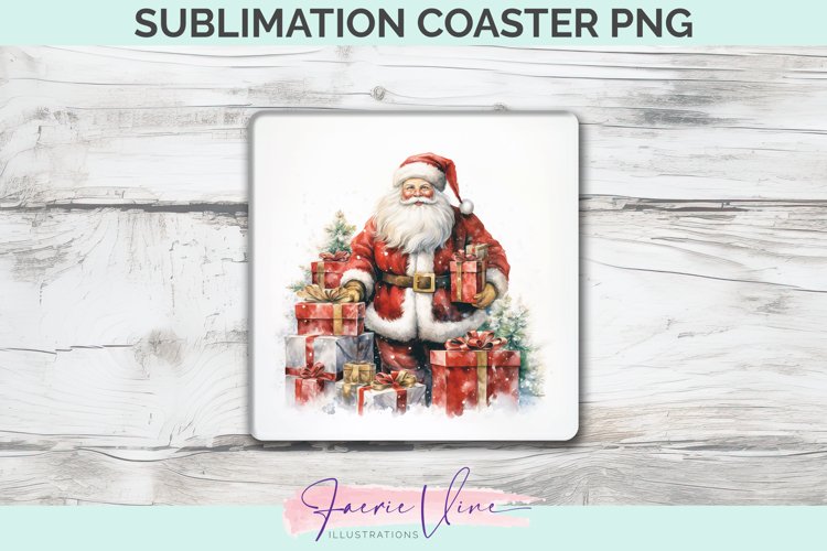 Christmas Sublimation Square Coaster