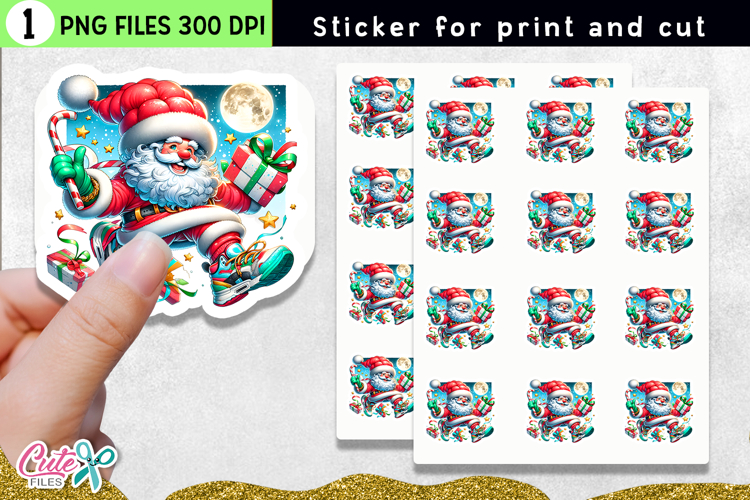 Cute Santa Clipart Image 6