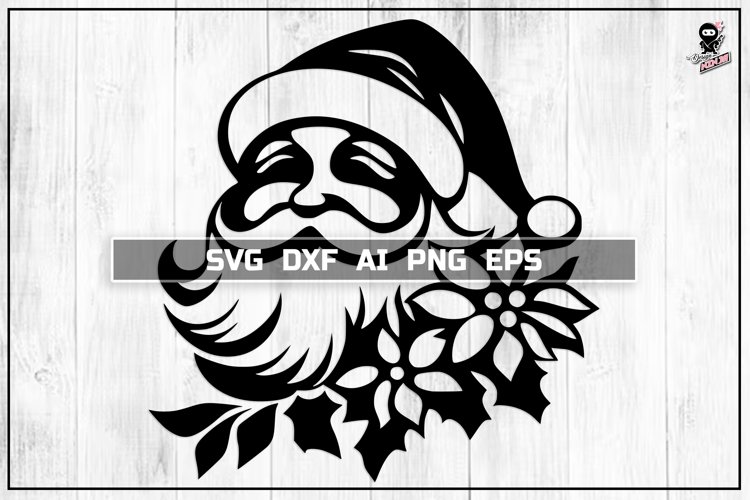 Retro Santa Svg Image 6