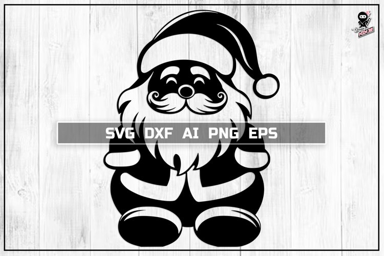 Retro Santa Svg Image 5