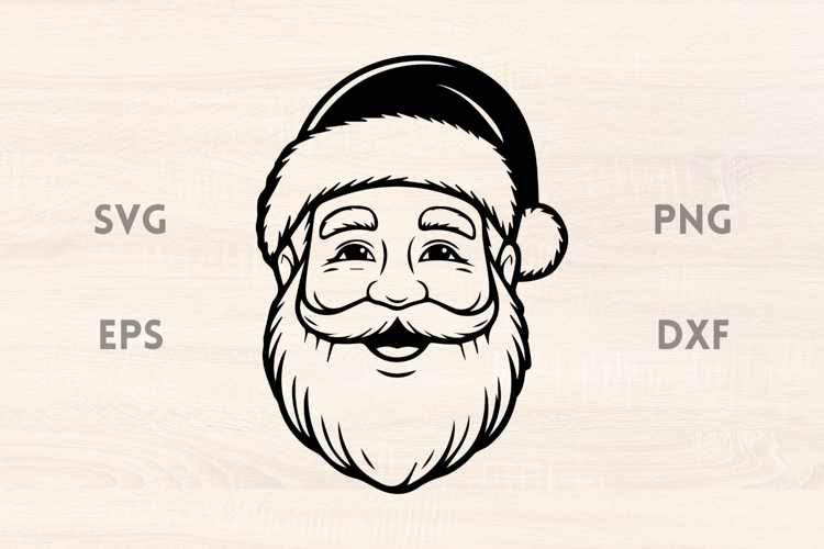 Santa Claus face SVG