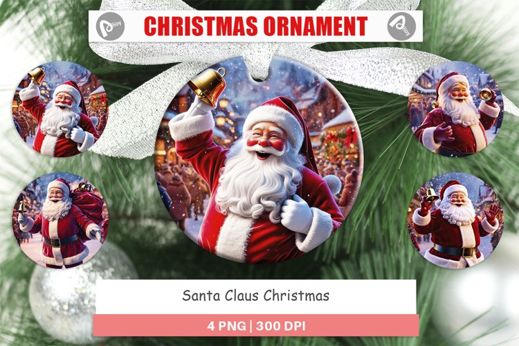 Christmas Ornaments Holiday Santa Claus
