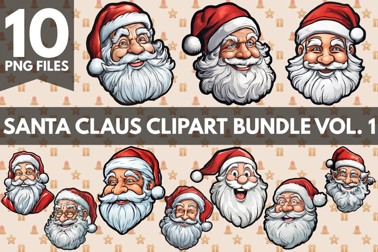 Santa Claus Clipart Bundle Vol. 1