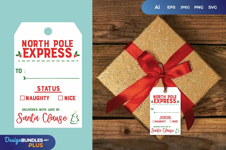 Santa Claus Give The Tag