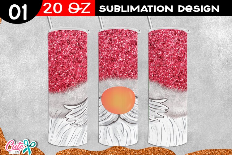 Santa Claus |Gnome Christmas Sublimation Tumbler