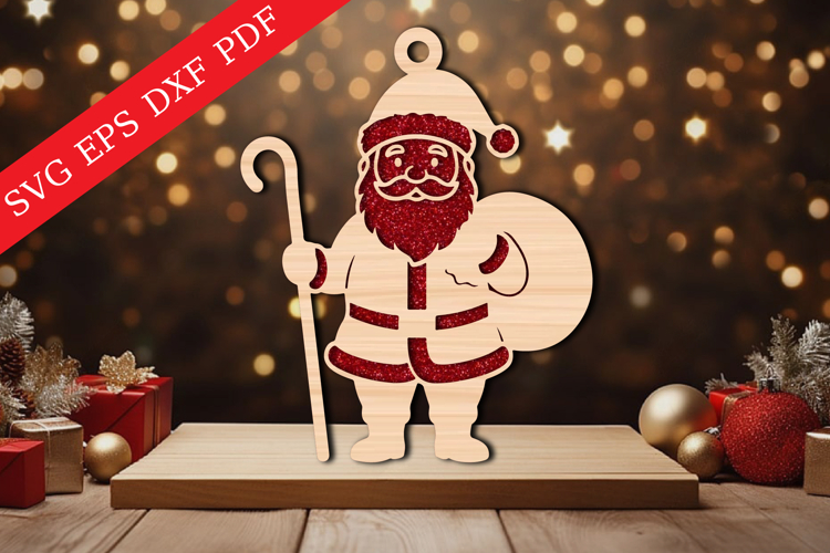 Santa Claus Ornament SVG