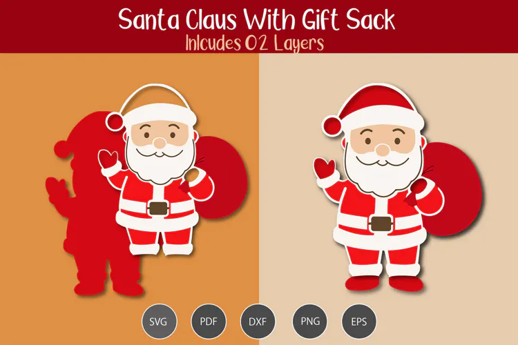 Santa Gift Sack SVG
