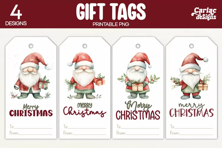 Christmas Gift Tags, Merry Christmas Printable Tags