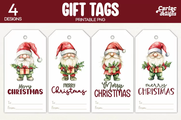 Christmas Gift Tags, Merry Christmas Printable Tags