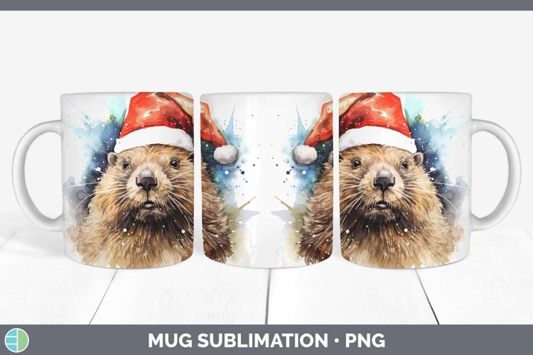 GorgeousSanta Hat Mug Wrap design.