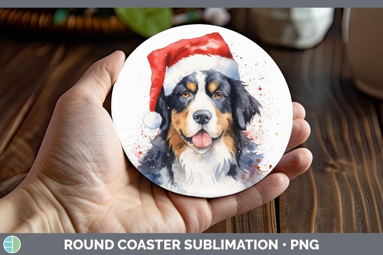 GorgeousSanta Hat Round Coaster design.