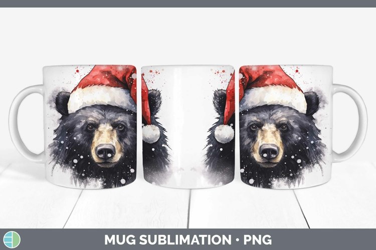 GorgeousSanta Hat Mug Wrap design.