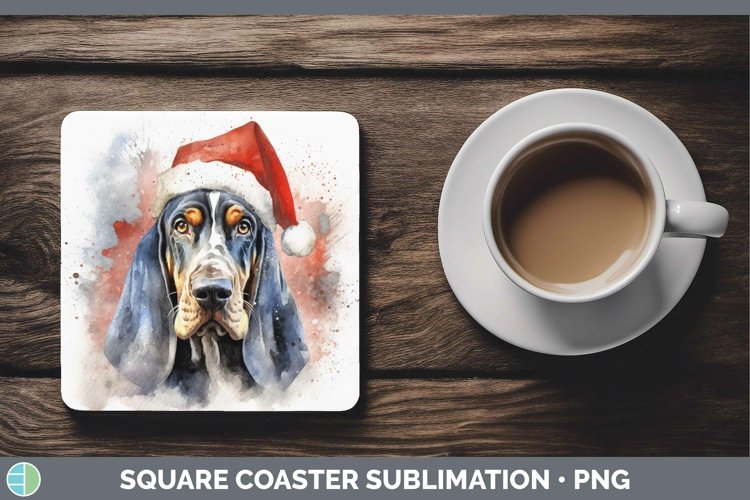 GorgeousSanta Hat Square Coaster design.