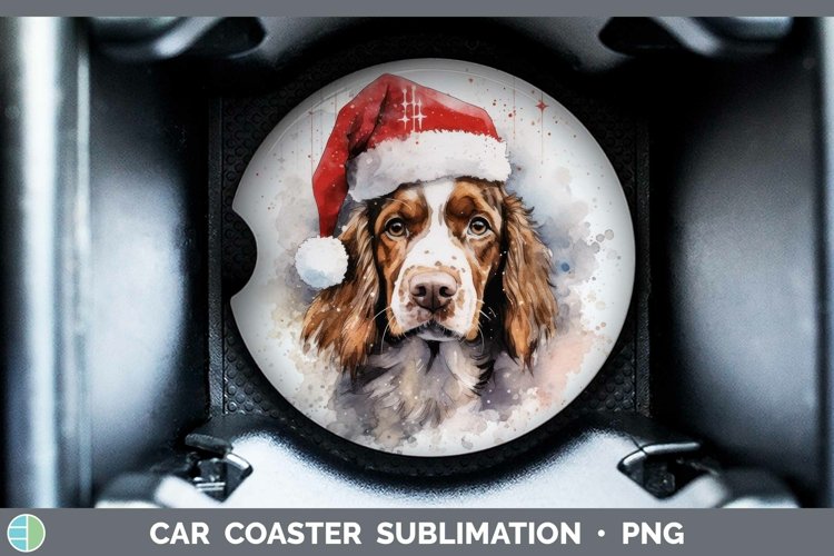 GorgeousSanta Hat Car Coaster design.