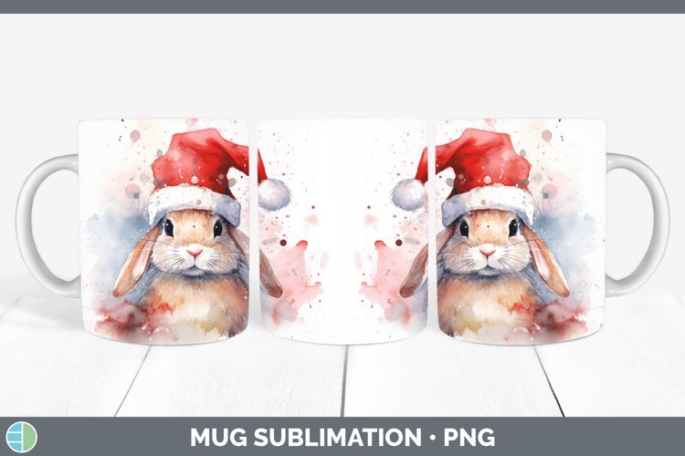 GorgeousSanta Hat Mug Wrap design.