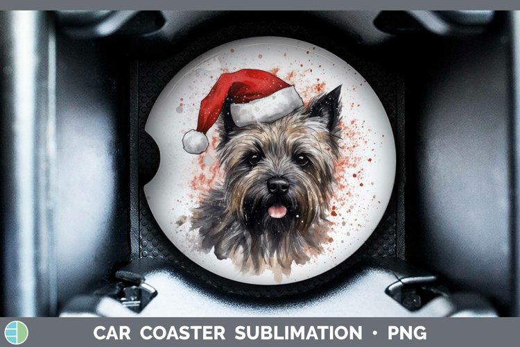 GorgeousSanta Hat Car Coaster design.