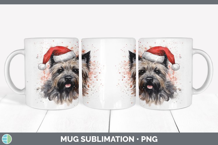 GorgeousSanta Hat Mug Wrap design.