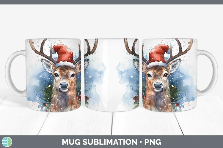 GorgeousSanta Hat Mug Wrap design.