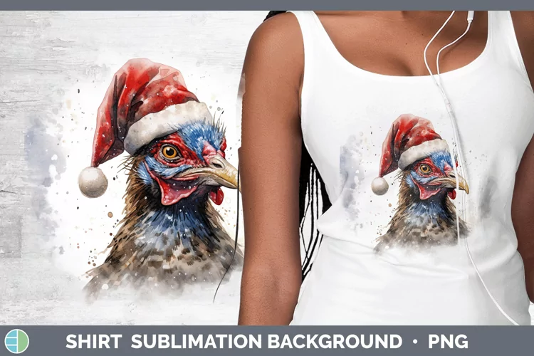 Santa Hat Grouse Shirt Sublimation Sublimation Background De