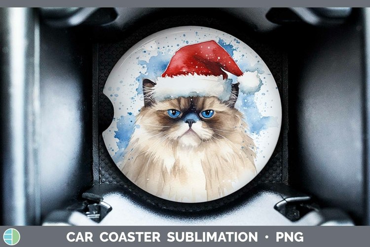 GorgeousSanta Hat Car Coaster design.