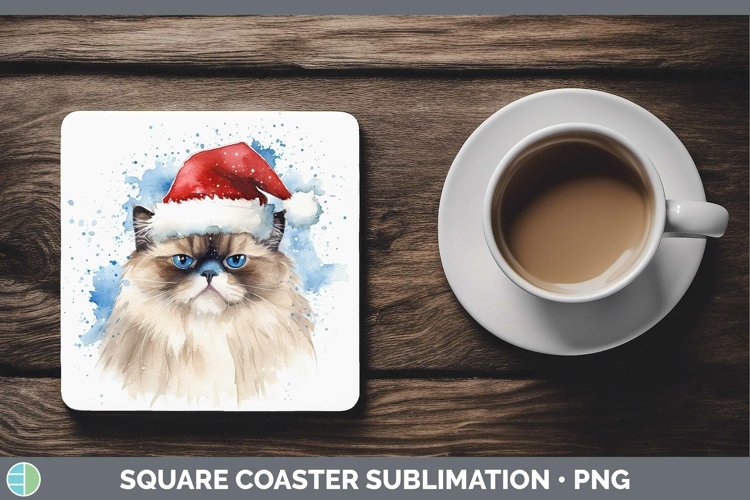 GorgeousSanta Hat Square Coaster design.