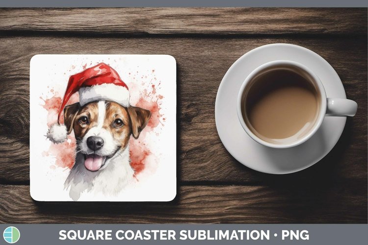 GorgeousSanta Hat Square Coaster design.