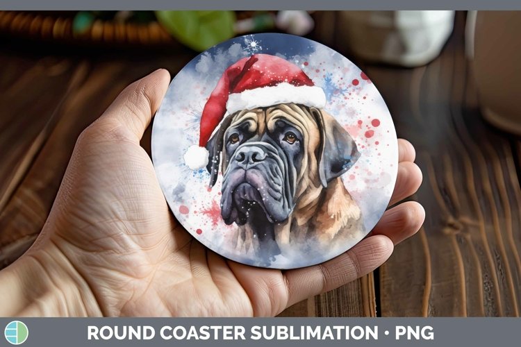 GorgeousSanta Hat Round Coaster design.