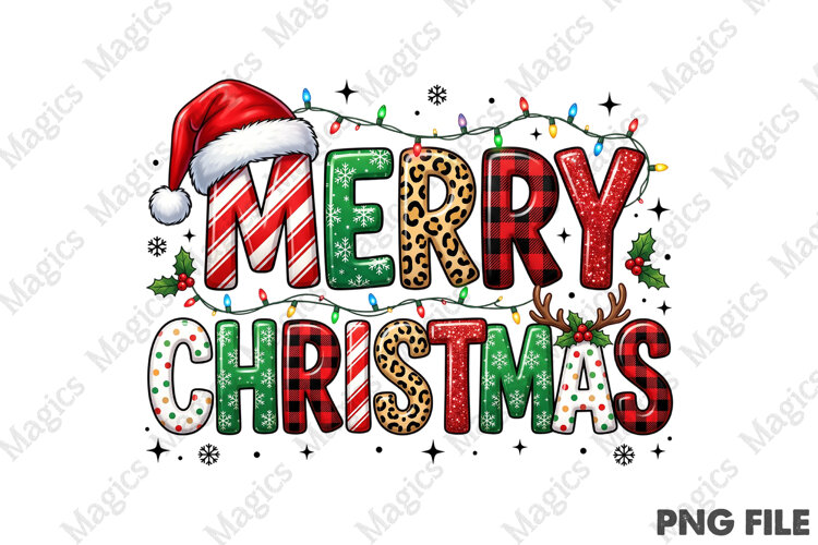 Santa Hat Merry Christmas PNG example image 1