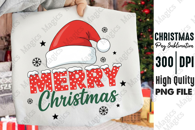 Santa Hat Merry Xmas Sublimation