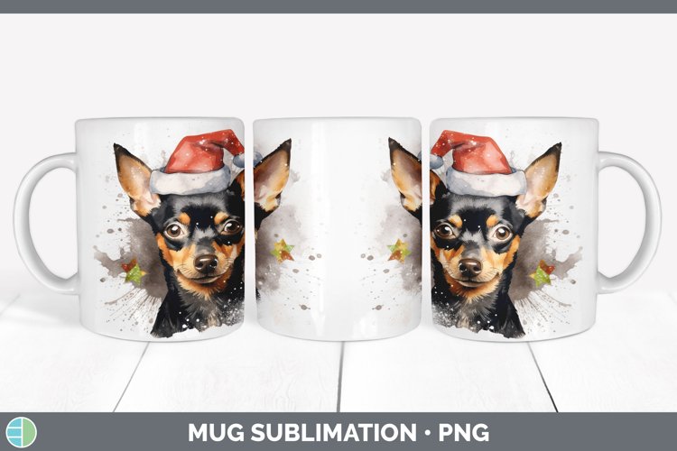 GorgeousSanta Hat Mug Wrap design.