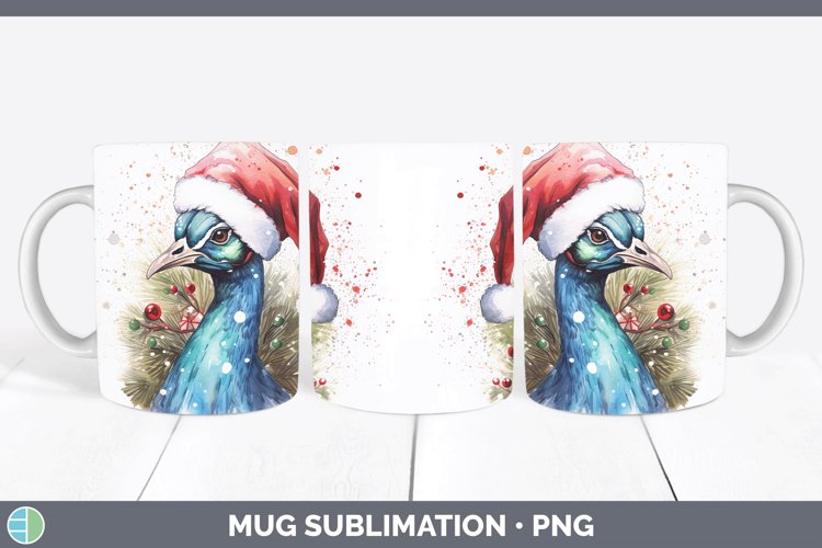 GorgeousSanta Hat Mug Wrap design.