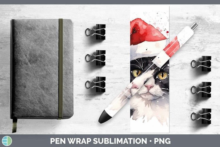 GorgeousSanta Hat Pen Wrap design.