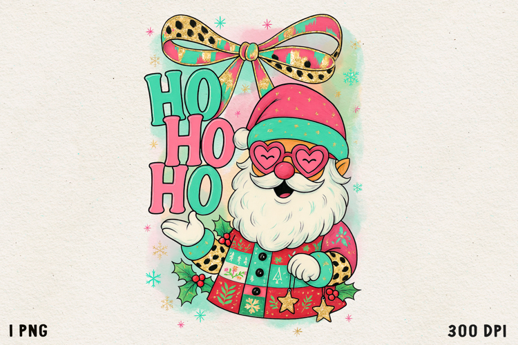 Festive Christmas Sublimation PNG | Funny Holiday Clipart