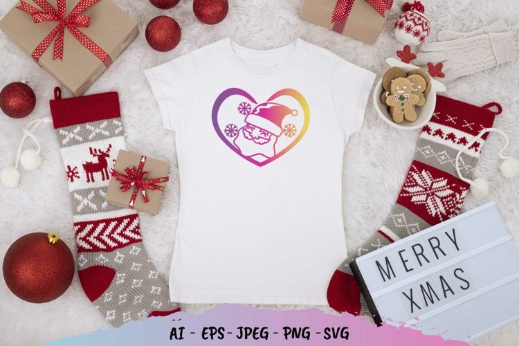 Christmas Heart Svg Image 14